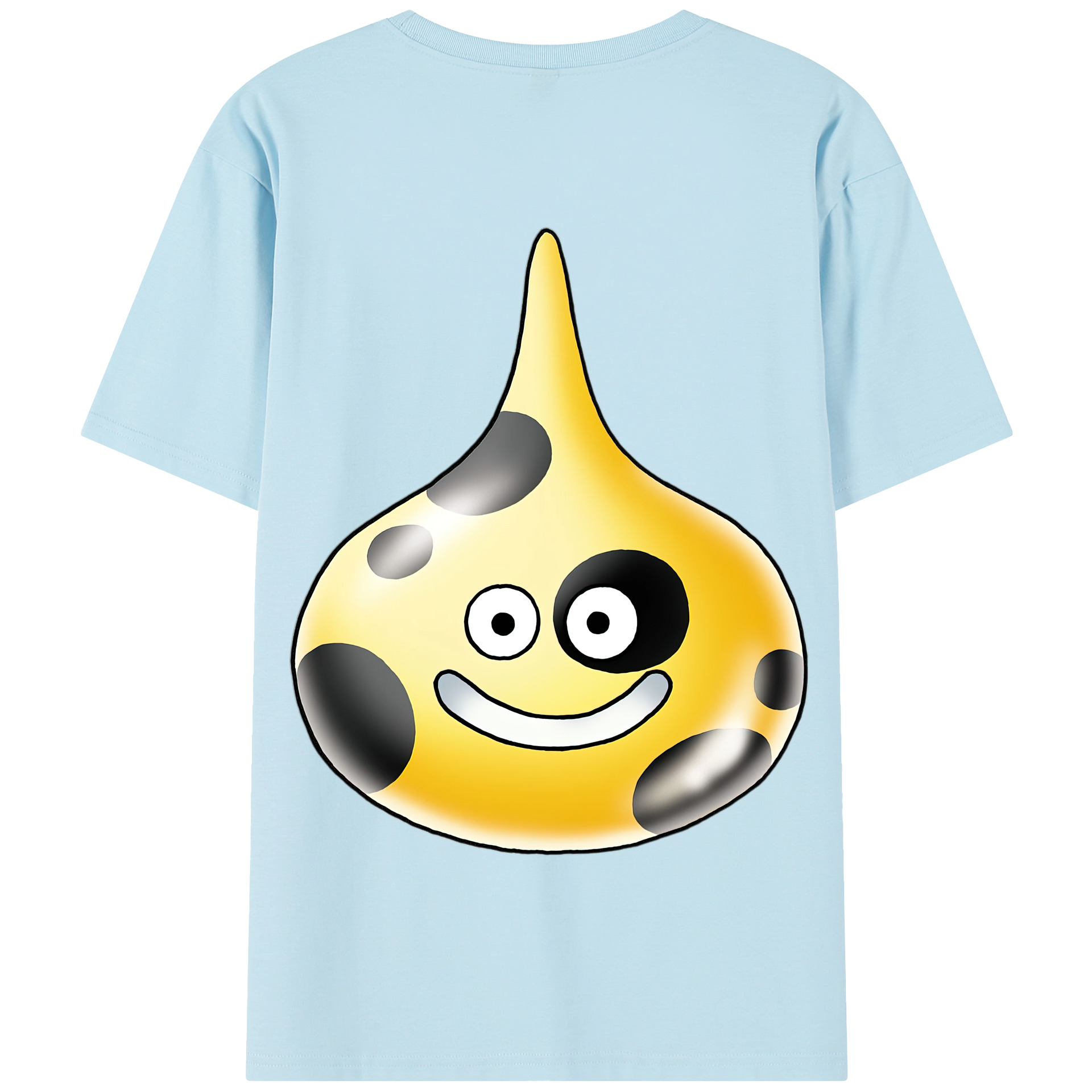 （画像用） ドラゴンクエスト Doragon Kuesuto Dragon Quest 綿100％半袖Tシャツ（背面プリント）